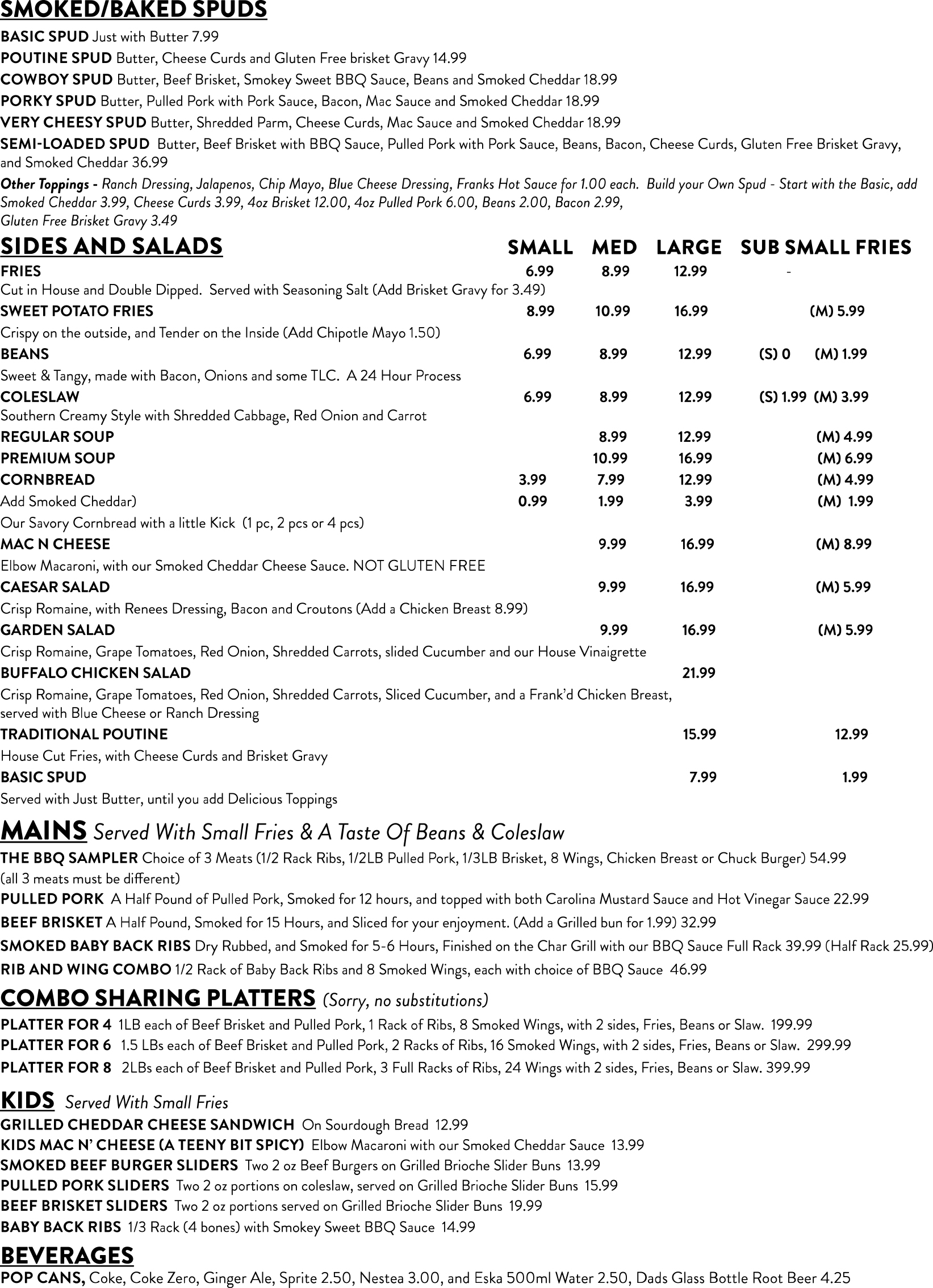 Take out menu BW May 2026.indd